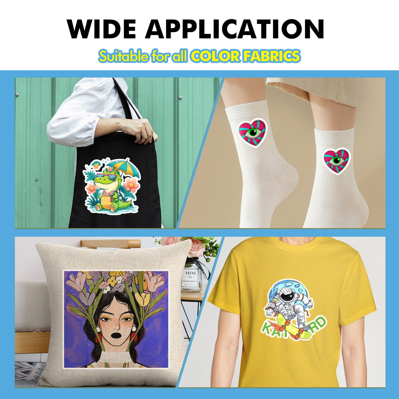 A-SUB Sublimation HTV for Dark Fabrics T-shirt 12" x 10FT-30FT Matte White Vinyl