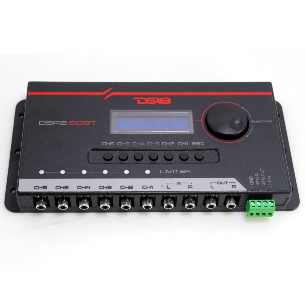 DS18 DSP Crossover & Equalizer 6 Channel Digital Processor Bluetooth DSP2.6DBT