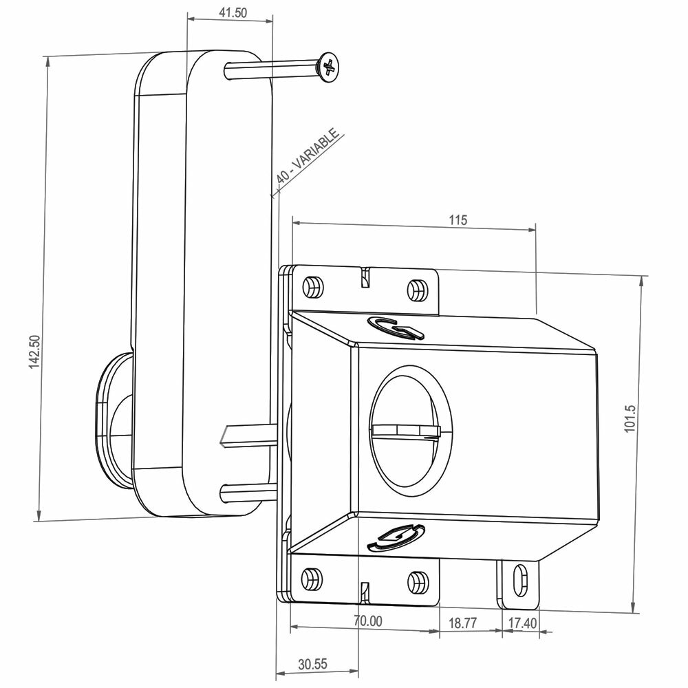Gatemaster Superlatch Surface Fixed Digital Latch (SLDS)
