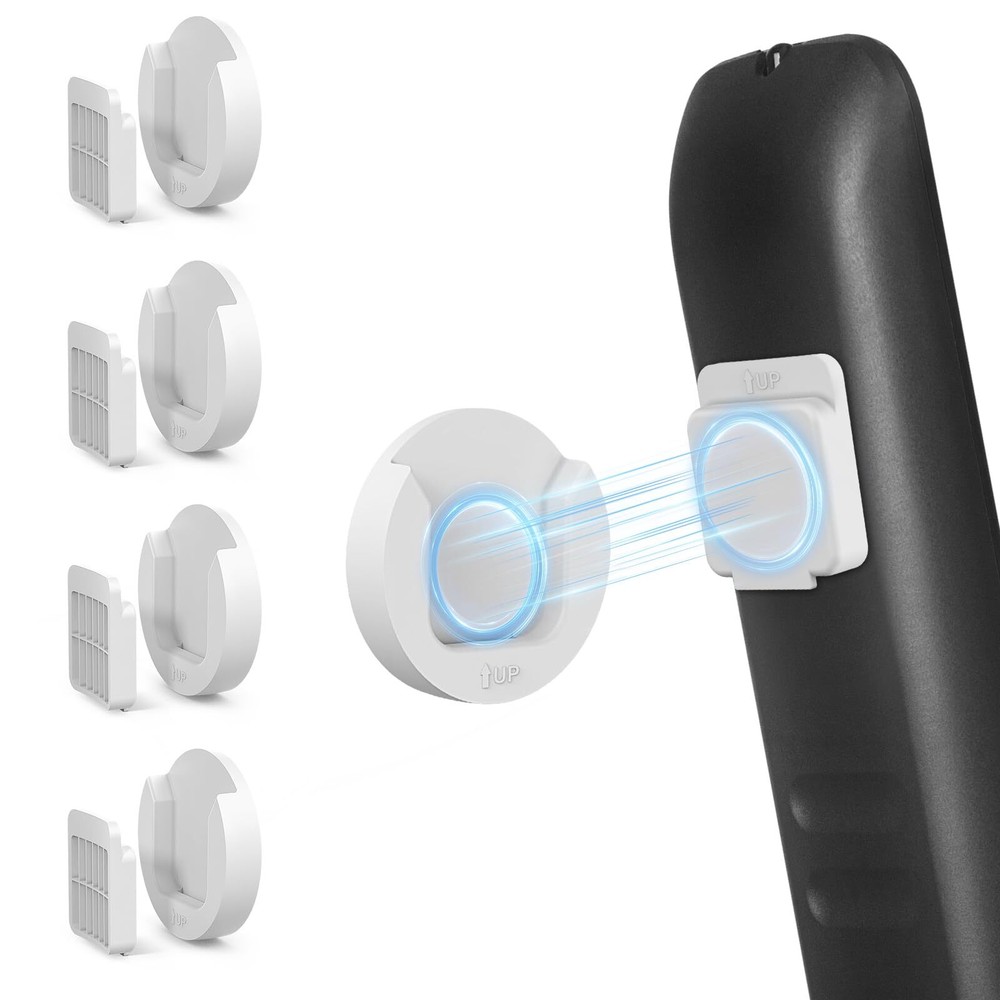 Magnetic Remote Control Holder Wall Mount 4 Pack Upgrade Remote Control Organize