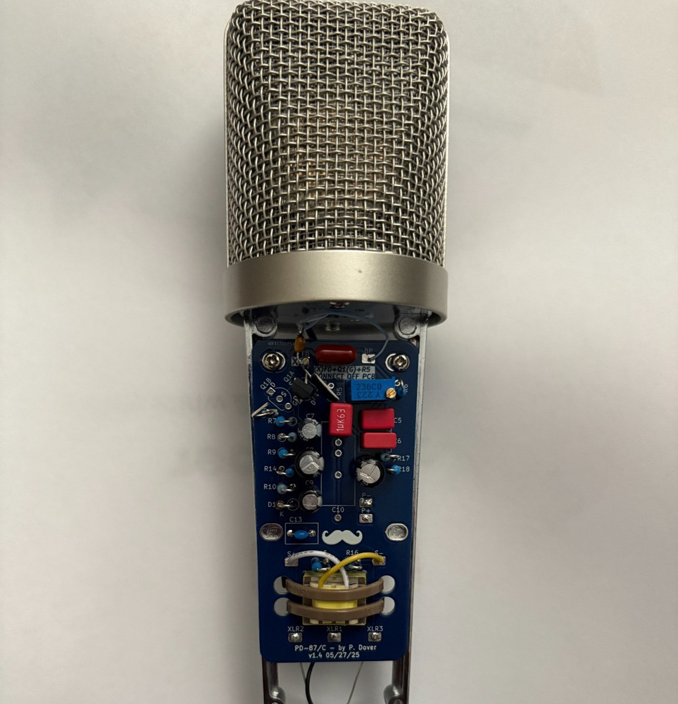 Neumann U87 Style Condenser Microphone DIY Kit Pro Audio PCB, Components & Guide