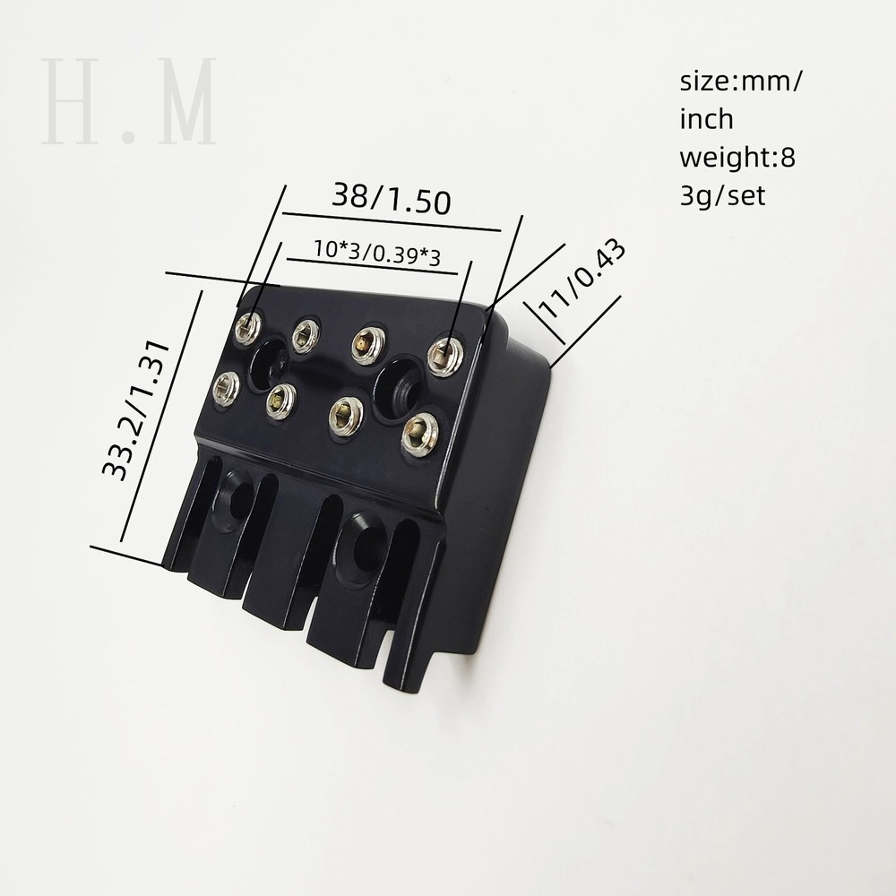 4 String Headless Bass String Locking Nut 38MM