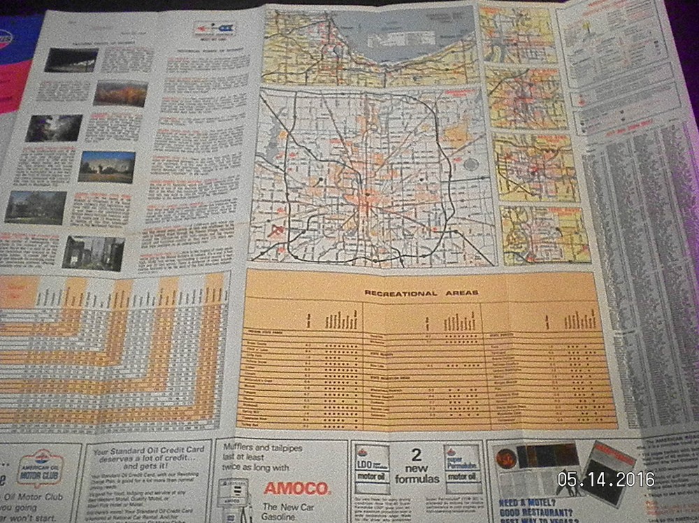 1974 CENTRAL STATES "AAA" ROAD MAP