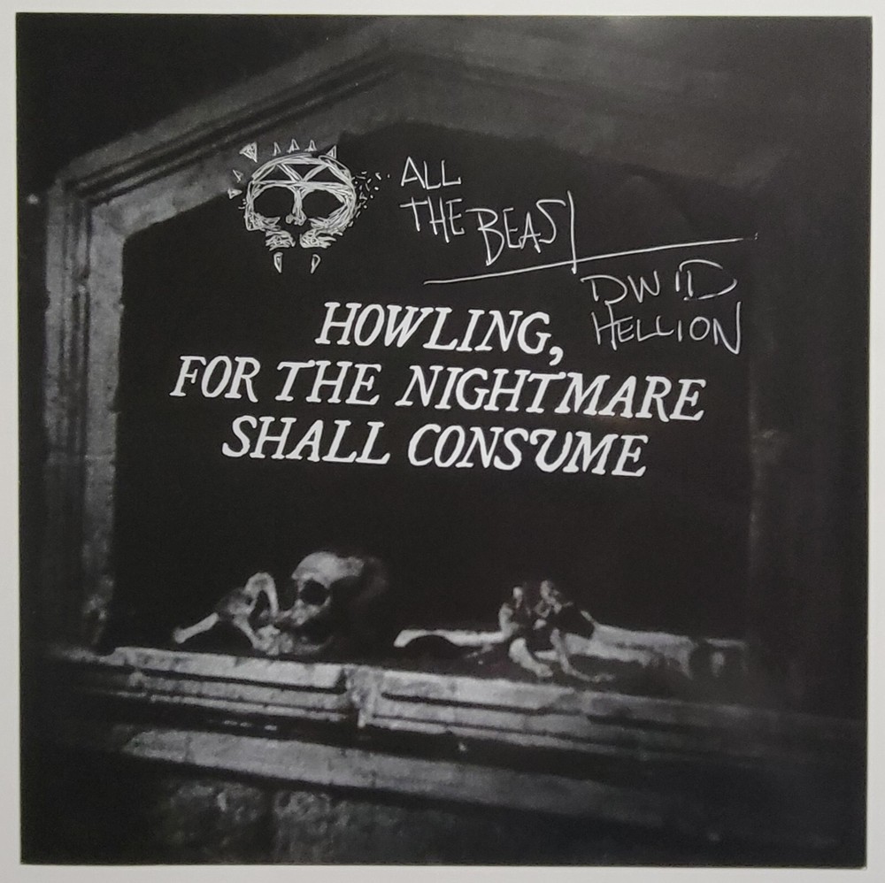 DWID HELLION Signed INTEGRITY HOWLING FOR THE NIGHTMARE SHALL CONSUME +Vinyl BAS