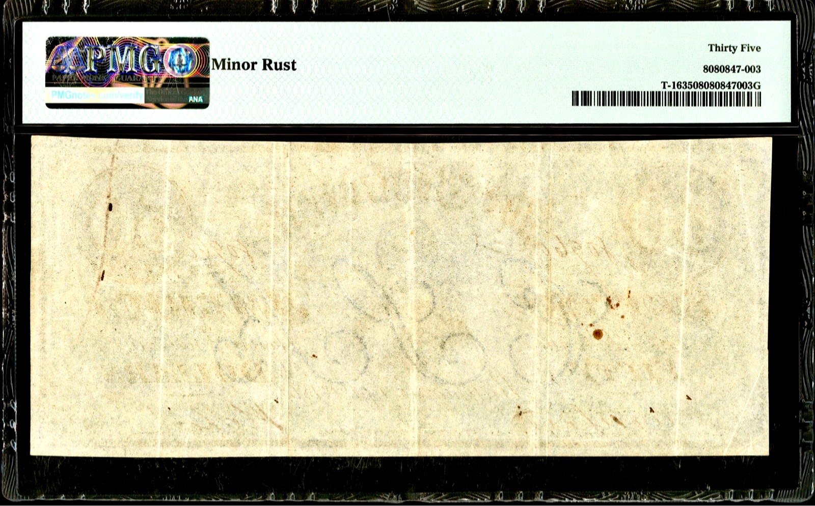 1861 CSA Confederate States of America $50 Banknote T-16 Cr.81 PMG Choice VF35
