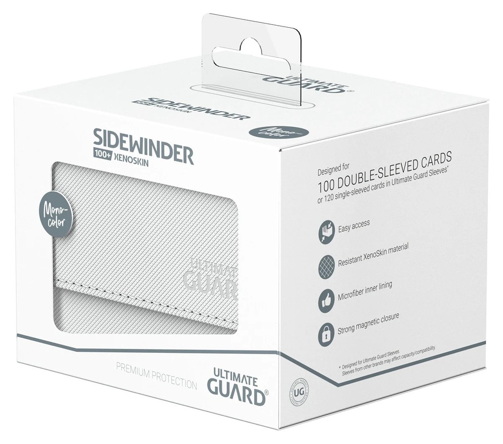 Ultimate Guard Sidewinder 100 White Xenoskin Deck Box