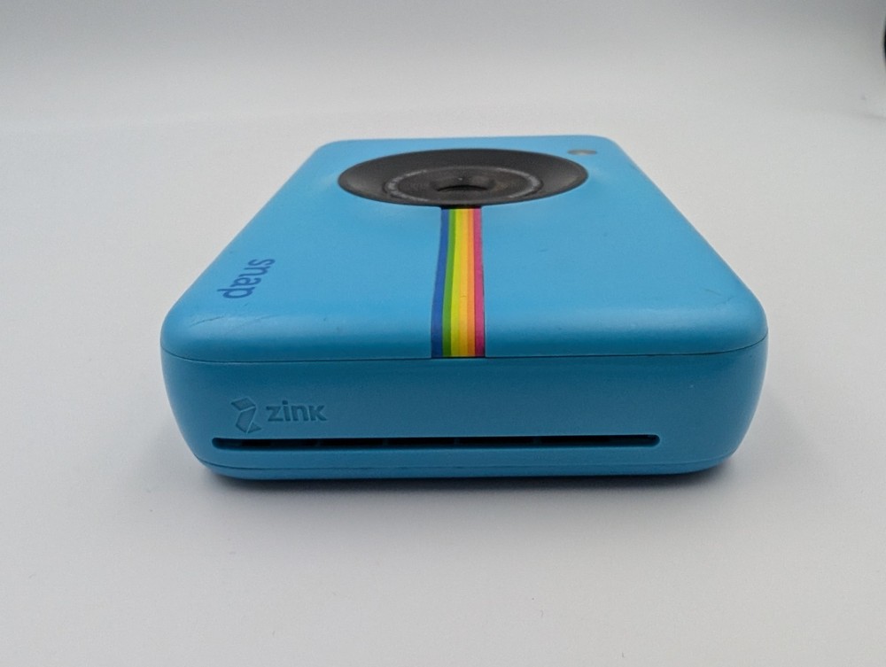 Polaroid Snap Instant Digital Camera Built in Printer Blue POLSP01 Tested