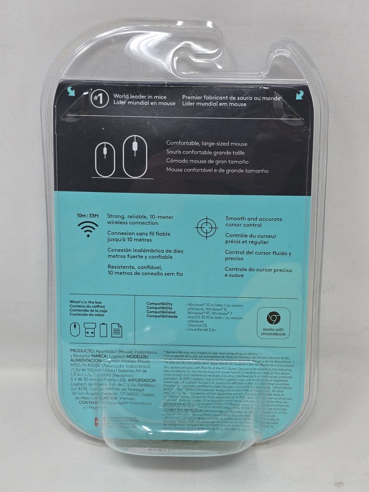 Logitech M310 Wireless Mouse 910-001675 - New & Sealed