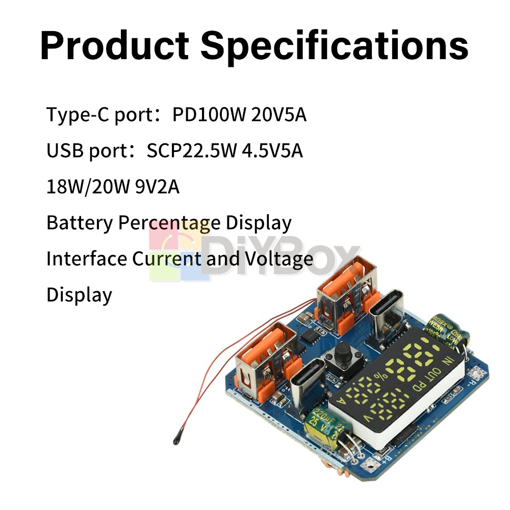 4S 100W Fast Charging Module Integrated Charge/Discharge Buck-Boost Module 20V5A