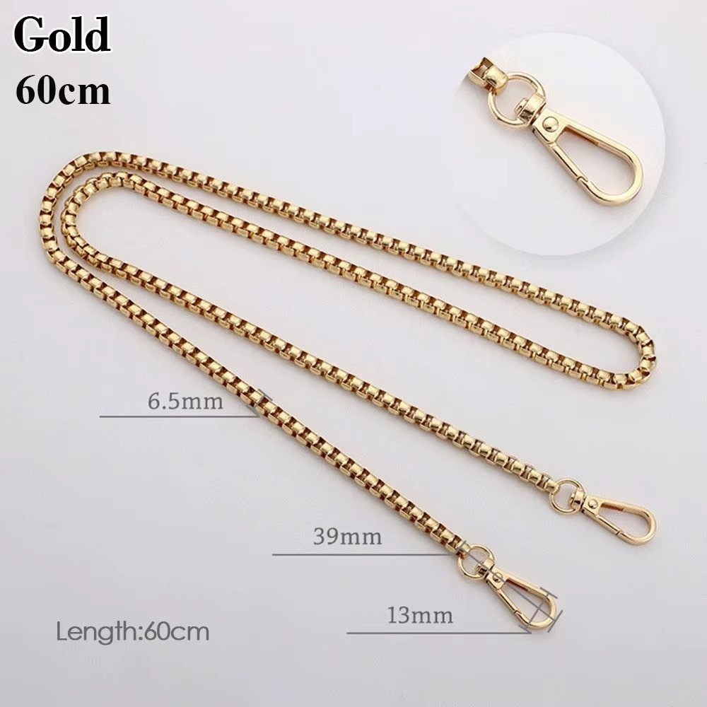 60cm Metal Chain Bag Strap Shoulder Handbag Replacement Chain Handle