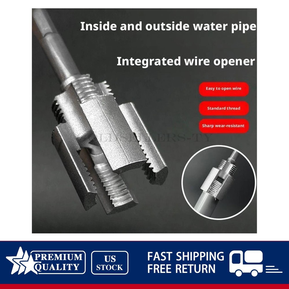 NEW Integrated Internal & External Pipe Threading-Tool PVC Pipe Threader Kit