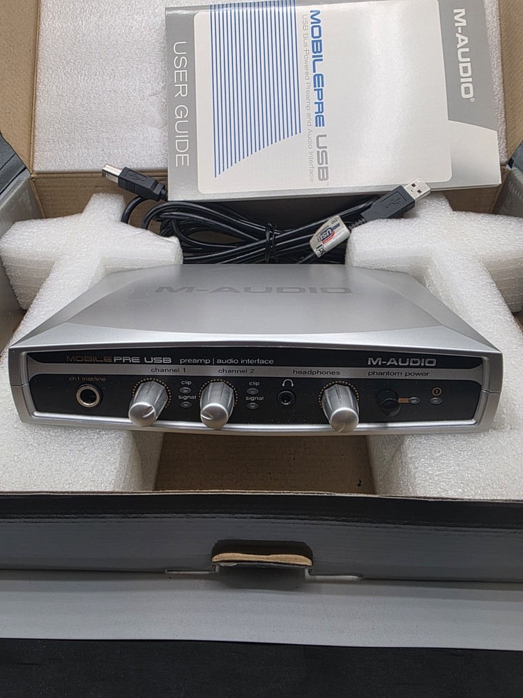 M-Audio MOBILEPRE USB 2 Channel Bus Powered Preamp & Audio Interface. Unit Only