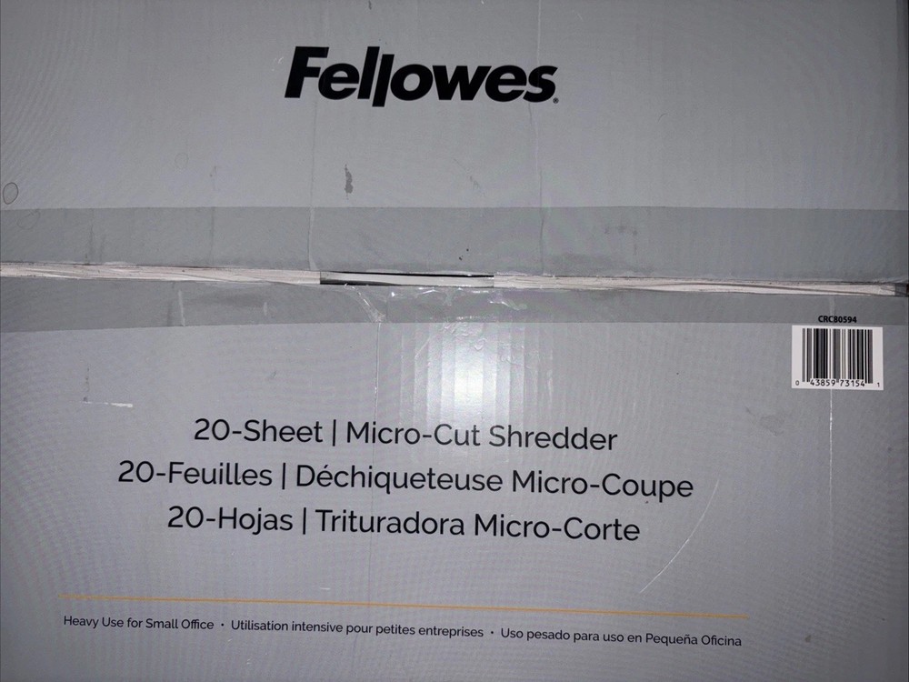 Fellowes 94mc 20 Sheet Micro Cut Shredder