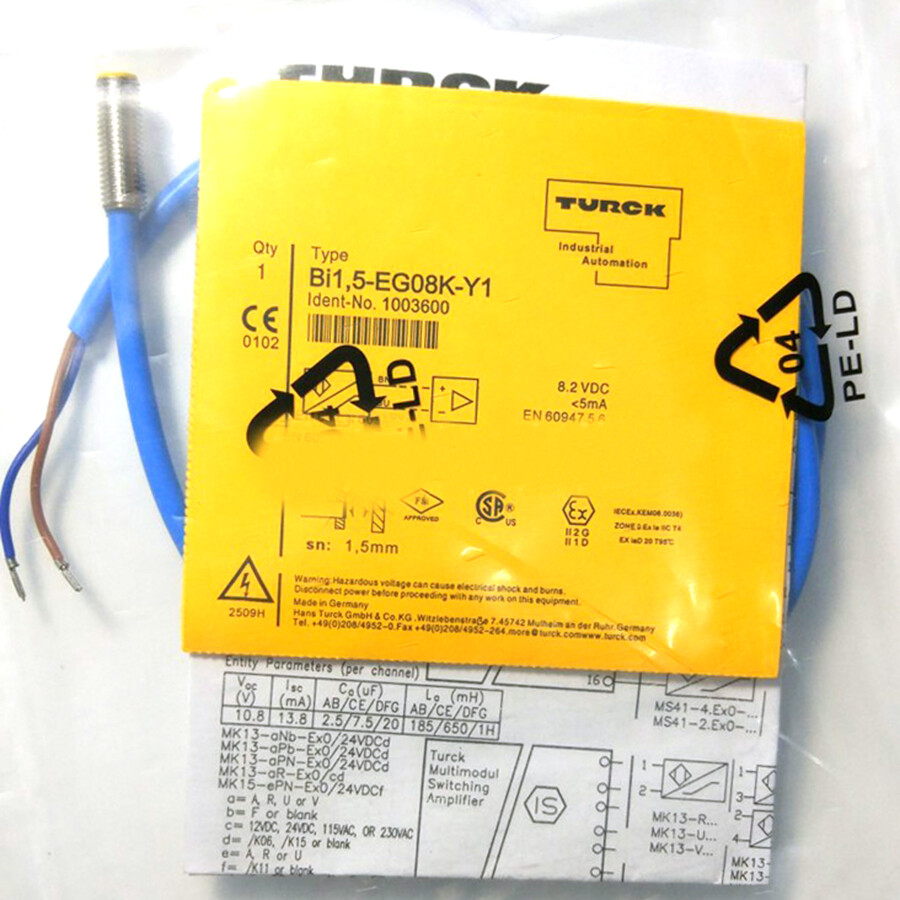 For TURCK BI1.5-EG08-Y1 1003600 Inductive sensor