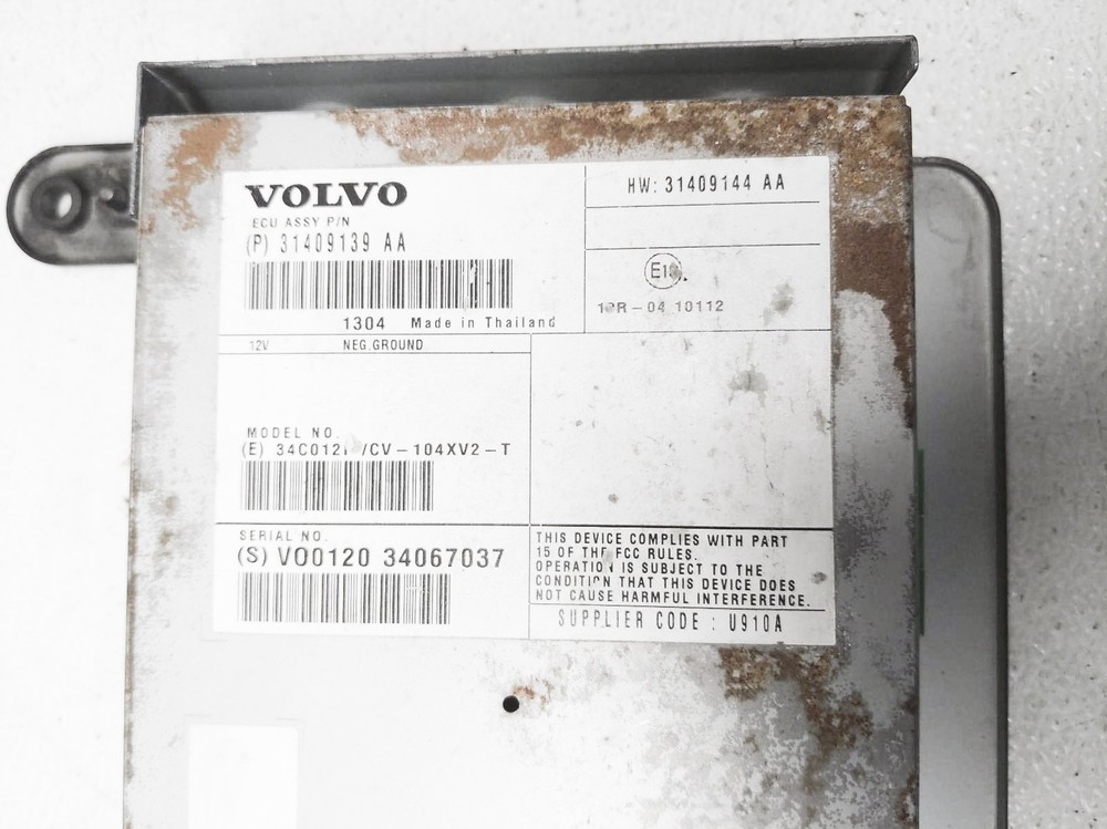 2011-2015 Volvo S60 Audio Amp Amplifier Module Unit 31409144