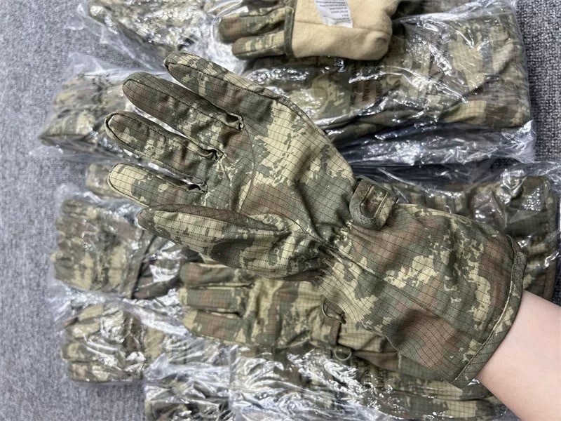 Military tactical gloves Winter Windproof Waterproof Camo Split Finger
