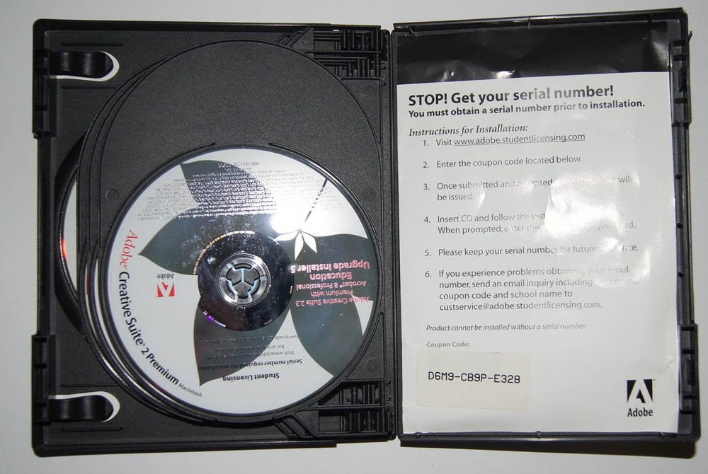 Adobe Creative Suite 2 Premium Education Edition 88-Disc Set for MAC
