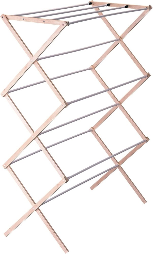 5001 Foldable wooden drying rack for drying clothes
