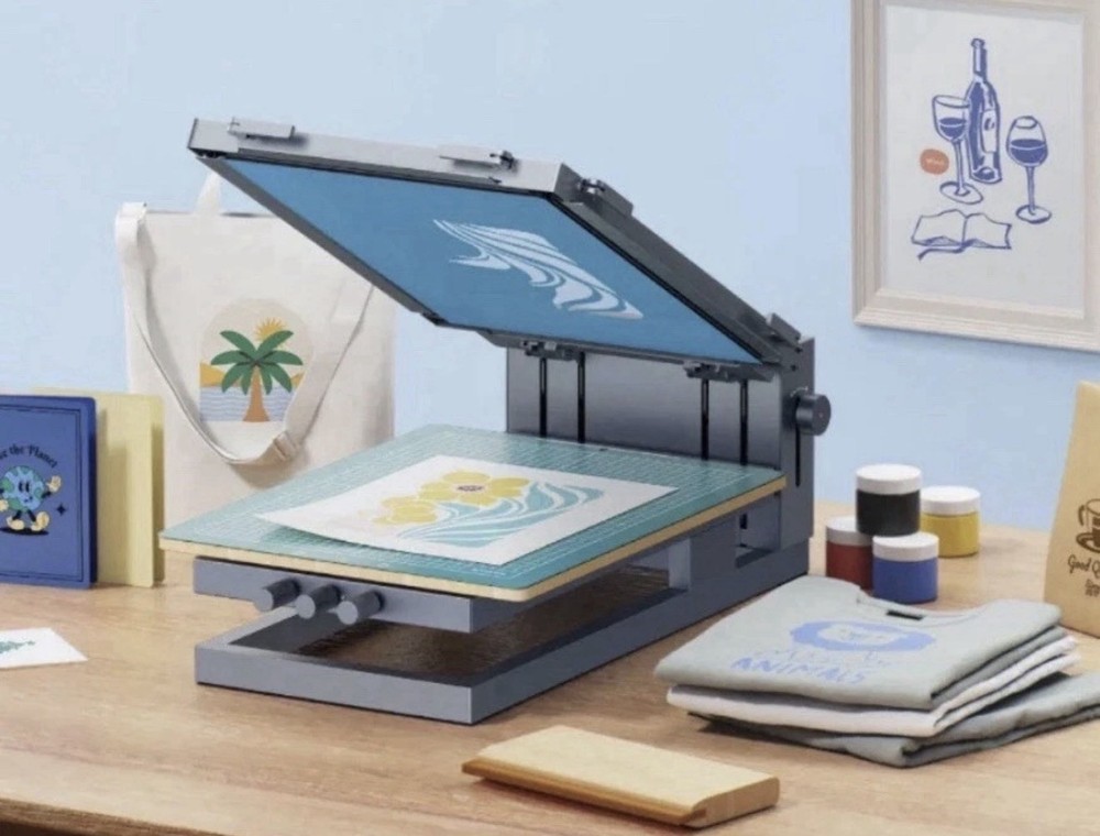 xTool D1 Pro Grey Laser Engraving Cutting Machine and Screen Printer Bundle