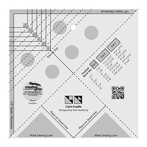 Cat's Cradle Tool Quilt Ruler - CGRDH1