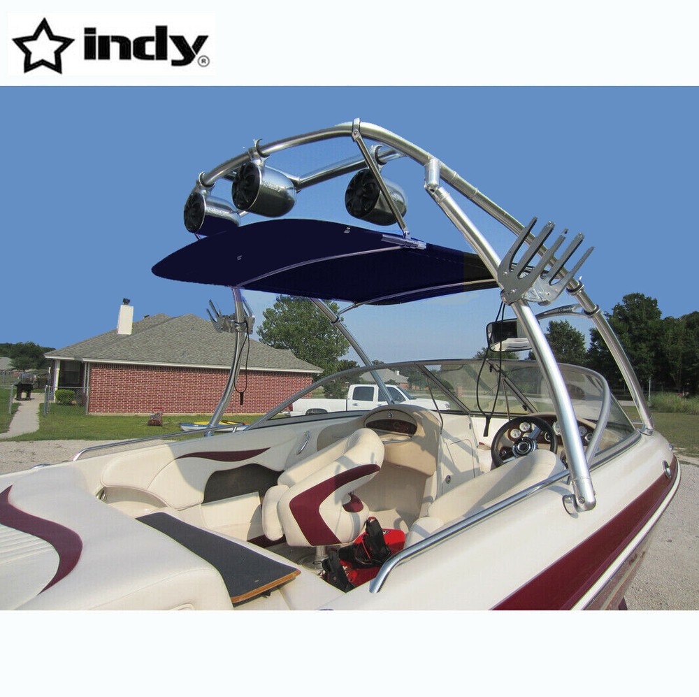 INDY Flat Wakeboard Tower Bimini 1580V Navy Blue Canopy