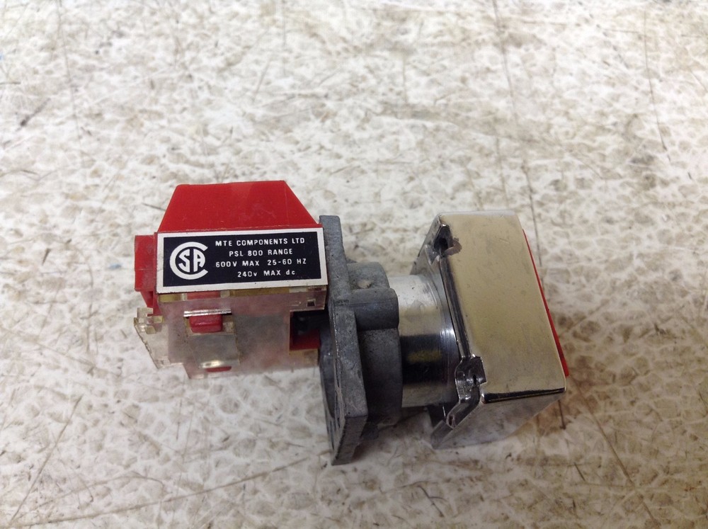 MTE PSL-800 Red Momentary Push Button PSL800