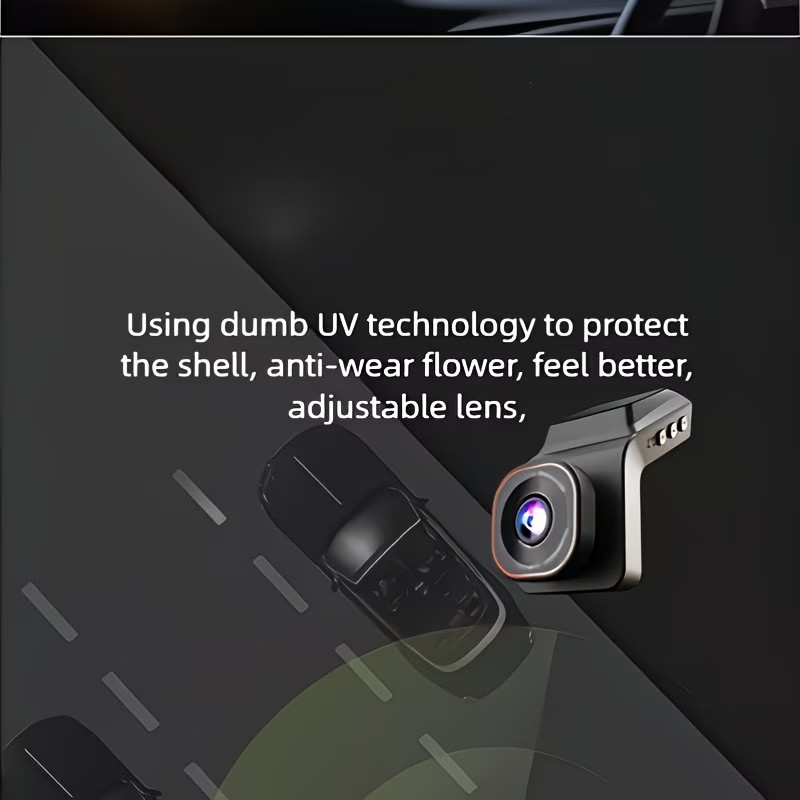 1080P Front Dash Cam Compatible for with IPS Screen, G-Sensor & Night Vision - A