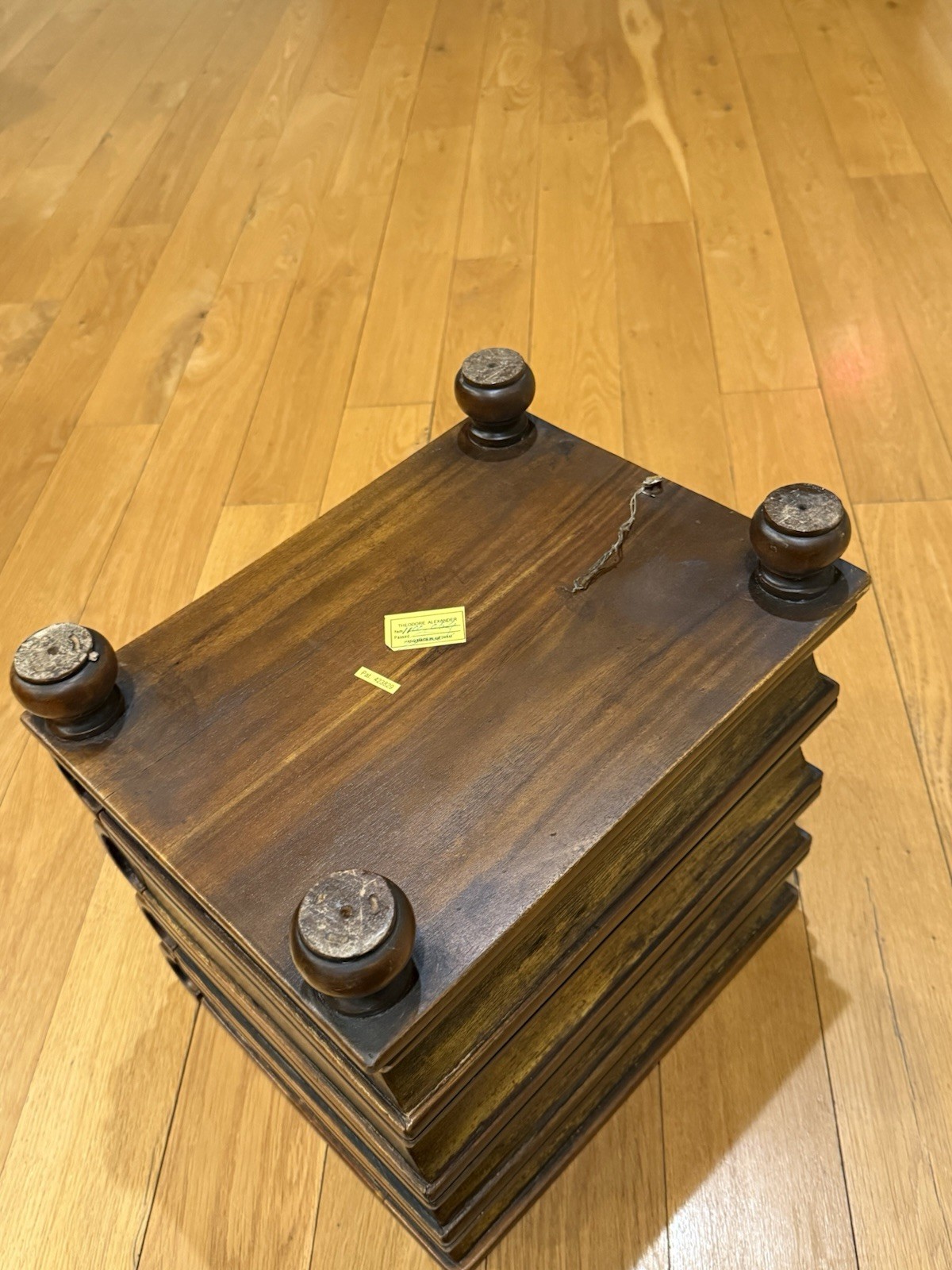 Theodore Alexander Faux Book Scholar’s Chest Model 1100-054 13.5” X 13 X 11.5”