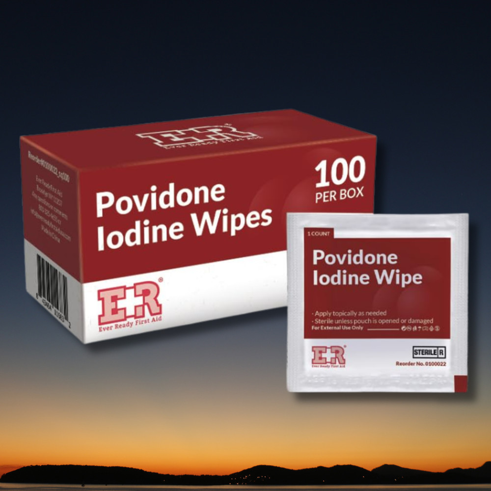 Povidone Iodine Wipes – 100 Count