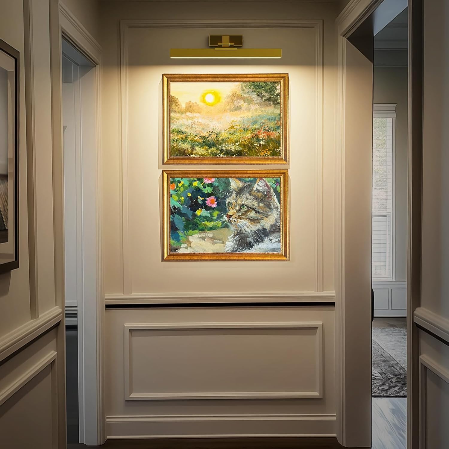 LRLITE Battery Operated Picture Light Gallery Light for Paintings CCT Dimmable