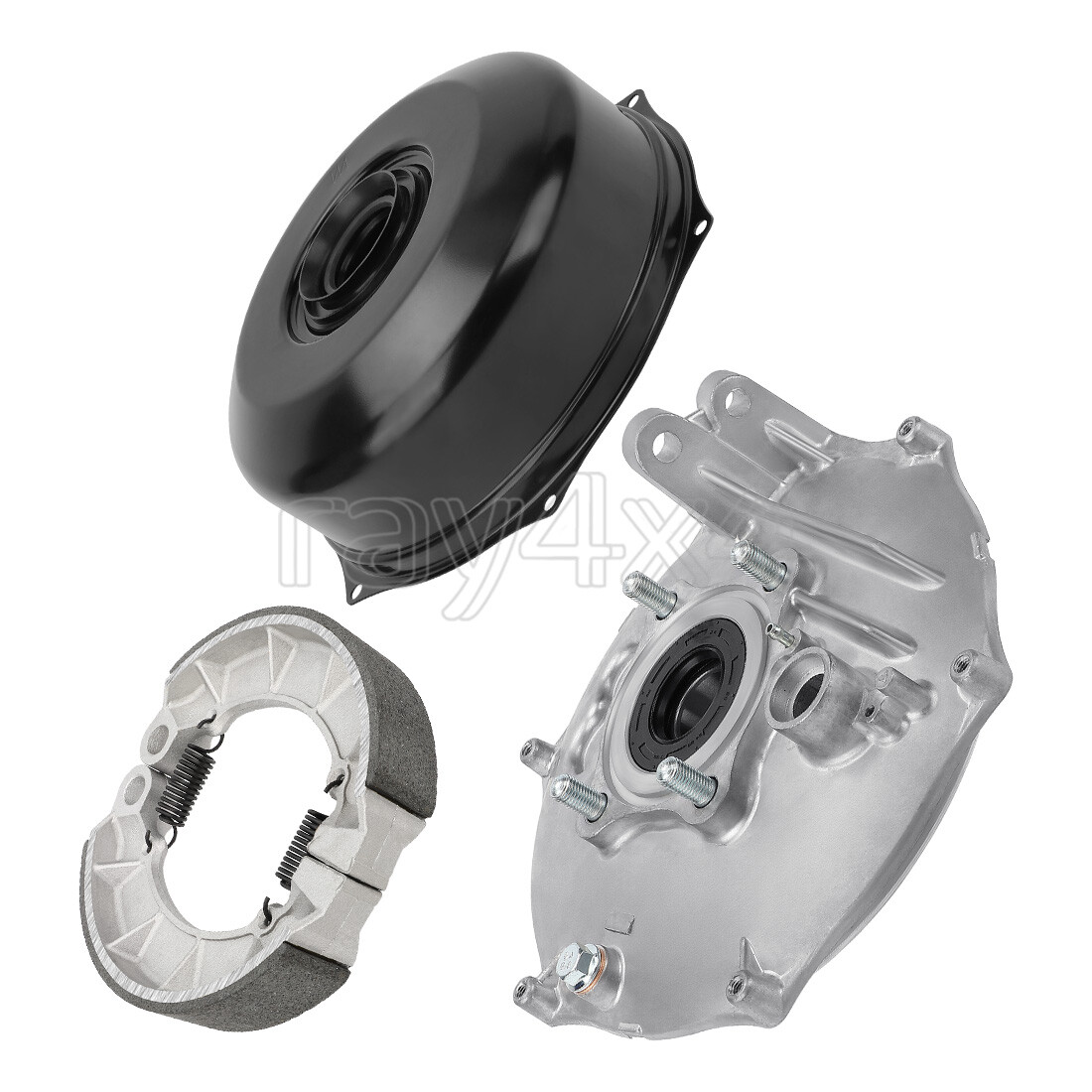 Rear Brake Drum Hub Plate Cover Seal Kit for Honda Foreman Rubicon 500 2001-2014