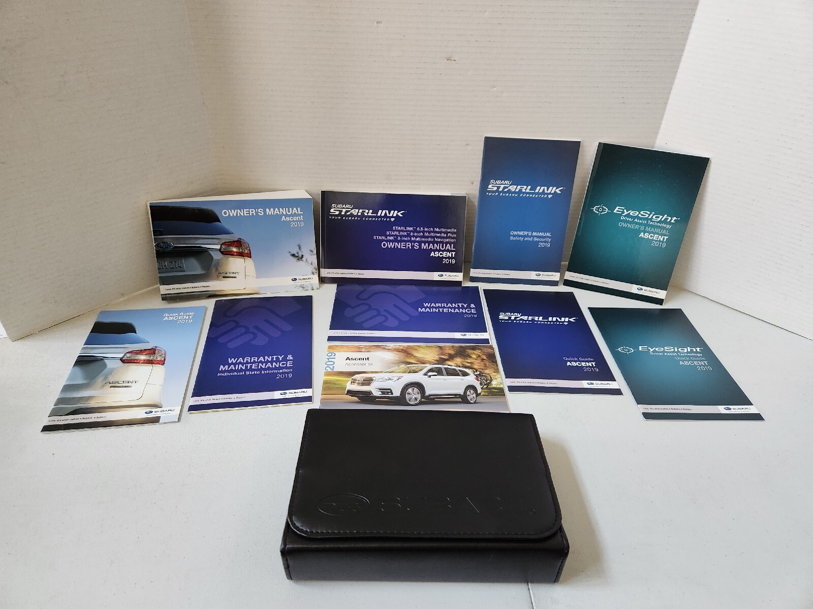 2019 Subaru ASCENT Factory Owners Manual Set With Navigation And Case OEM