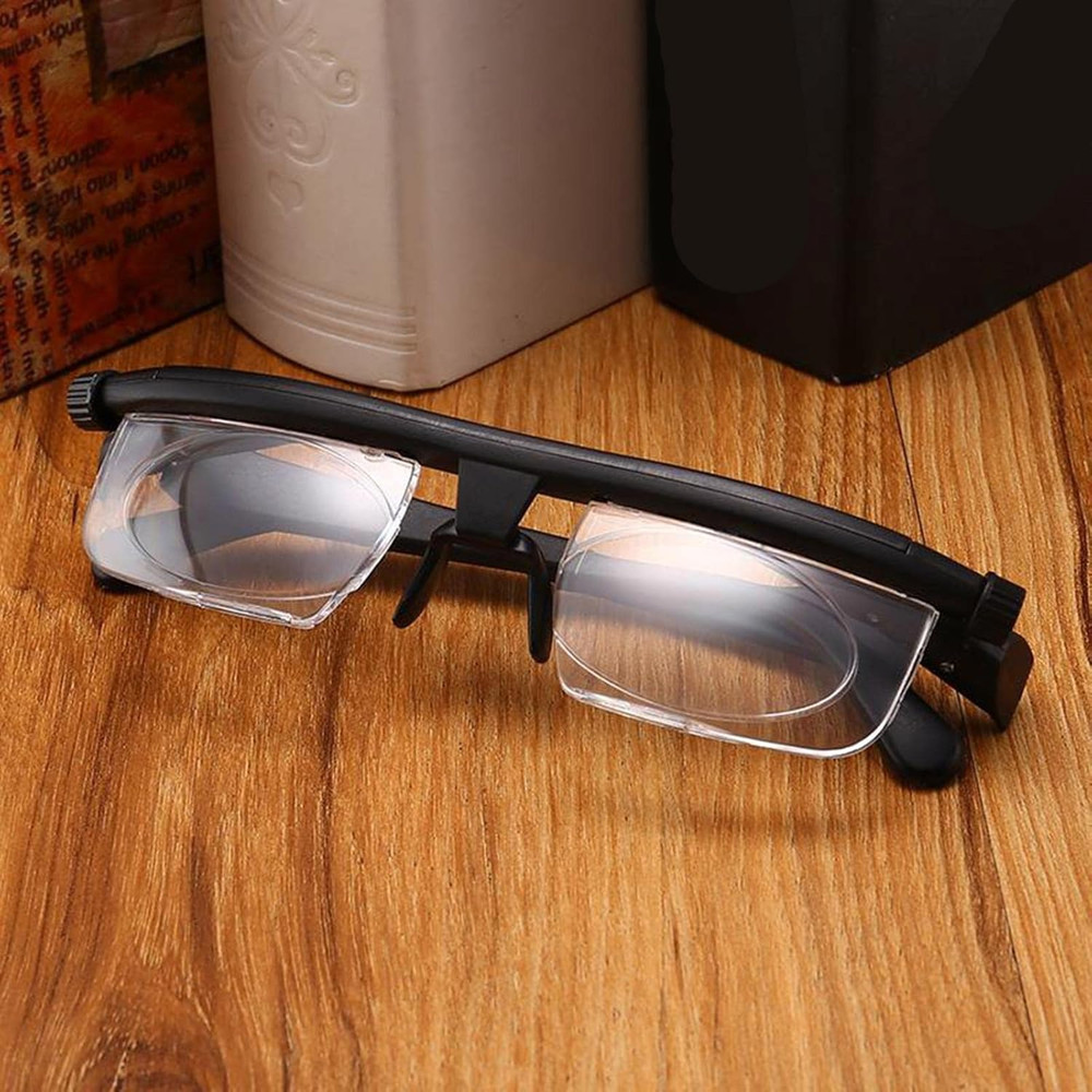 1-2pcs Pack Adjustable Glasses Variable Focus Reading Distance Vision Eyeglasses