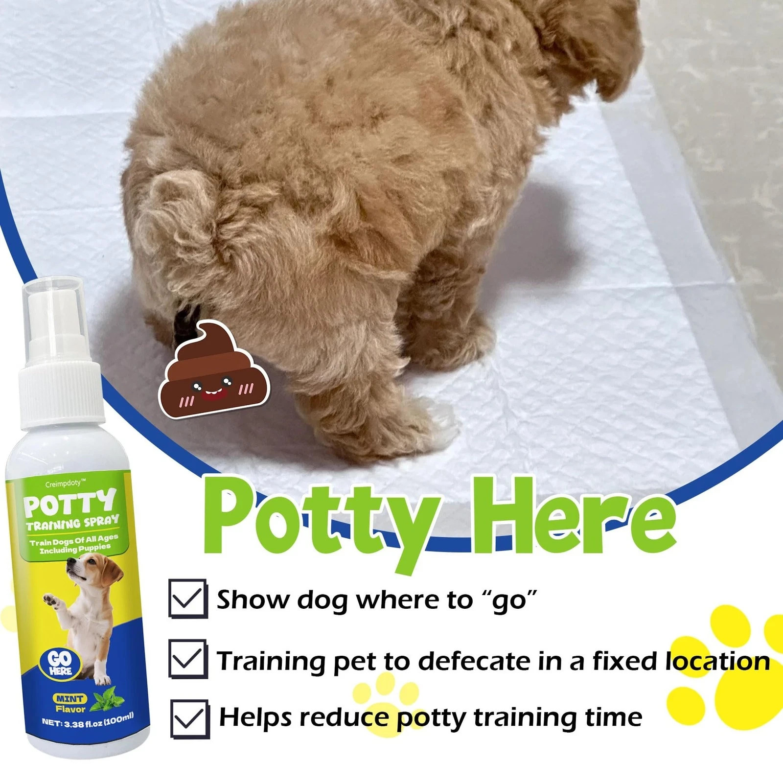 Dog Potty Training Spray Set, Dog Pee Spray, Indoor & Outdoor Potty Training NEW