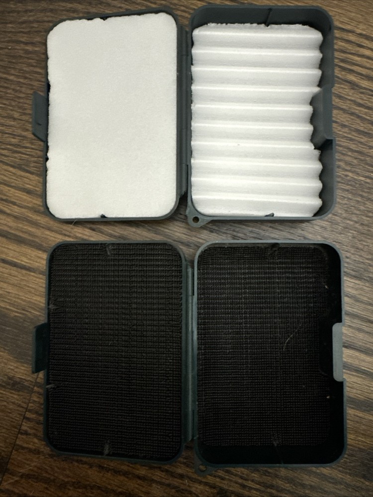 2 Small Fly Boxes Lightweight- New! Perfect Small Size - 2 Separate Fly Boxes