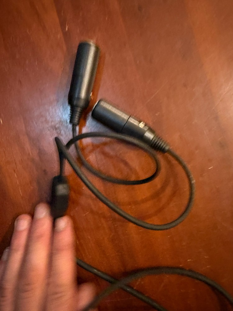 Headset pilot ga cord assembly adaptor long multiple