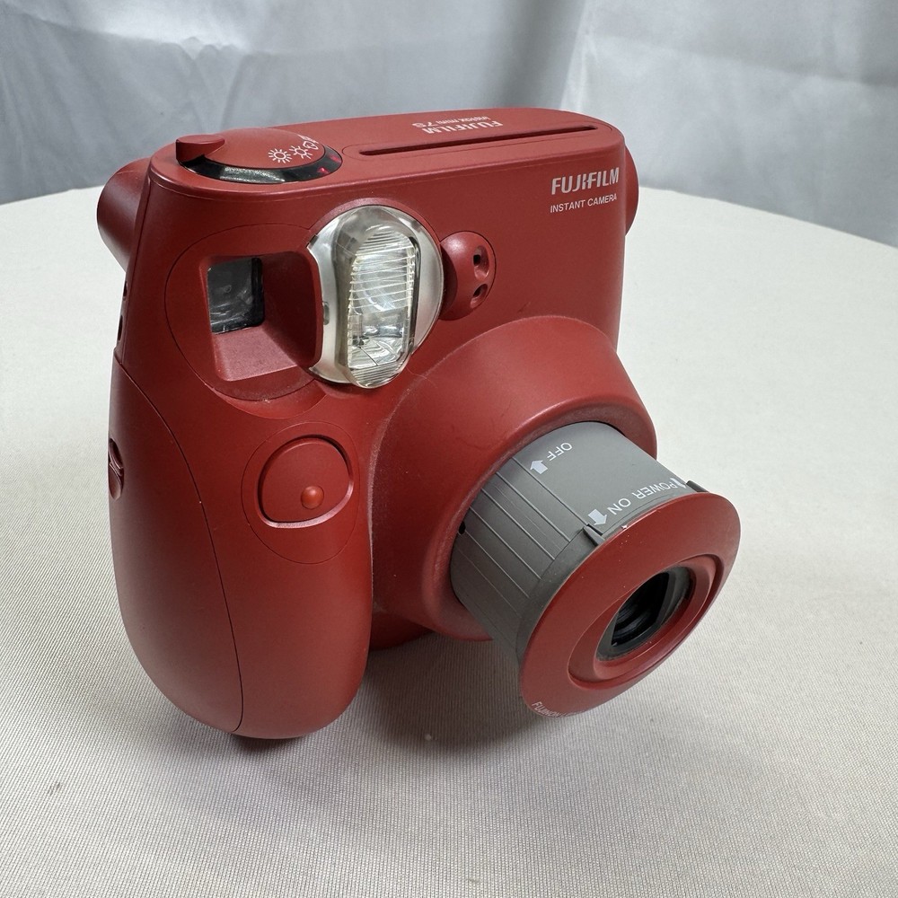 Fujifilm Instax Mini Instant Camera (RED) Untested But Powers On