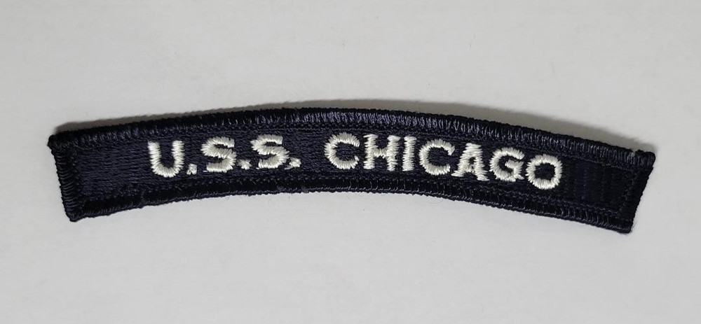 US Navy U.S.S. CHICAGO Northampton-Class Cruiser Arc Tab Segment Patch