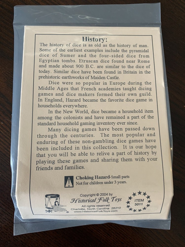 Historical Wooden Dice