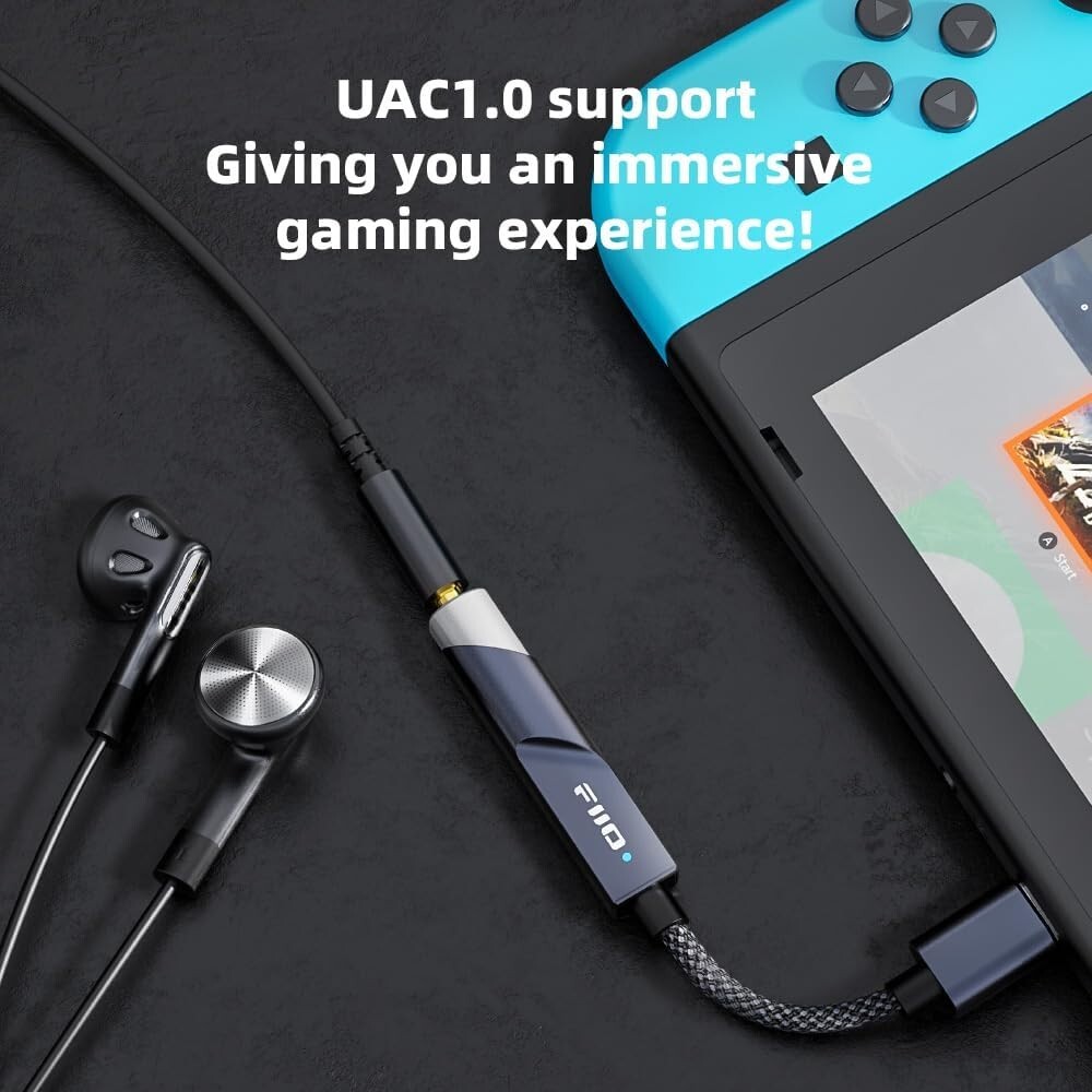 FiiO KA11 USB C to 3.5mm Audio Adapter 32bit/384KHz ( Black, Type-C )