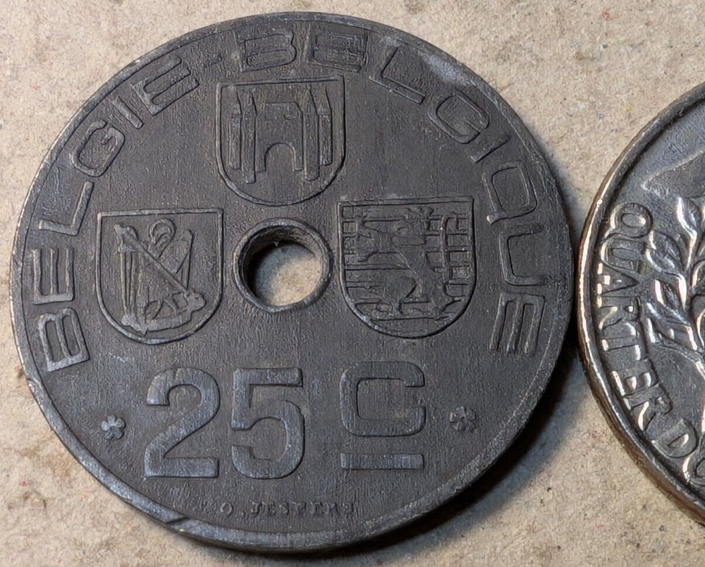 Belgium 25 centimes 1944
