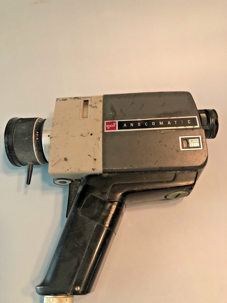 Vintage GAF Anscomatic Super 8 Movie Camera - Untested