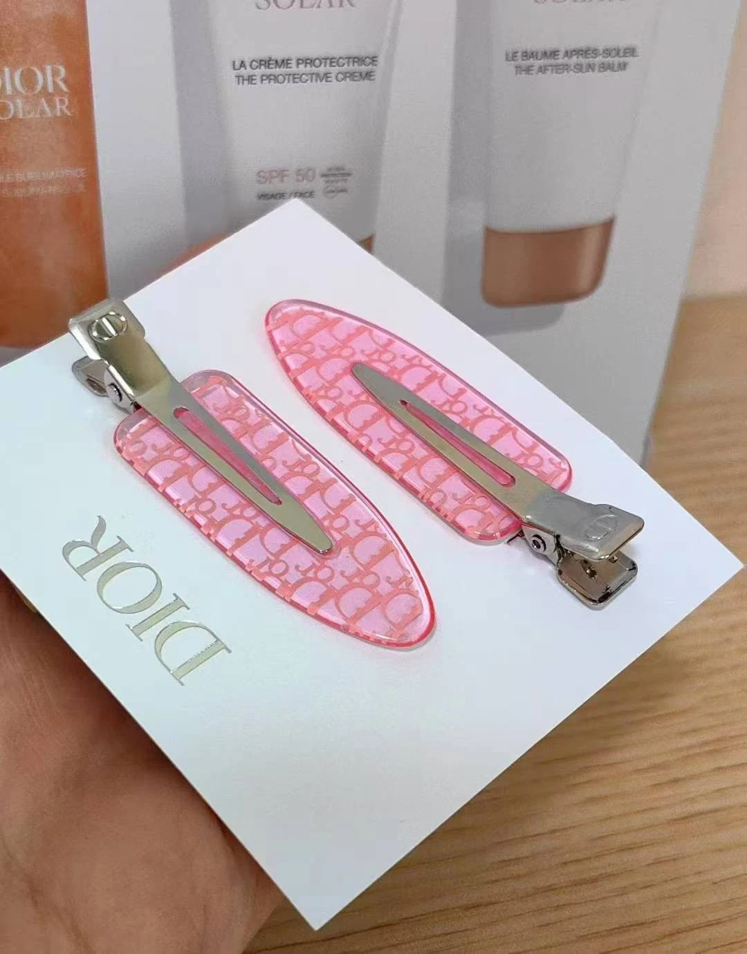 Beauty Backstage Pink Hair Clips Get Ready 2 Piece Set Novelty GWP NEW