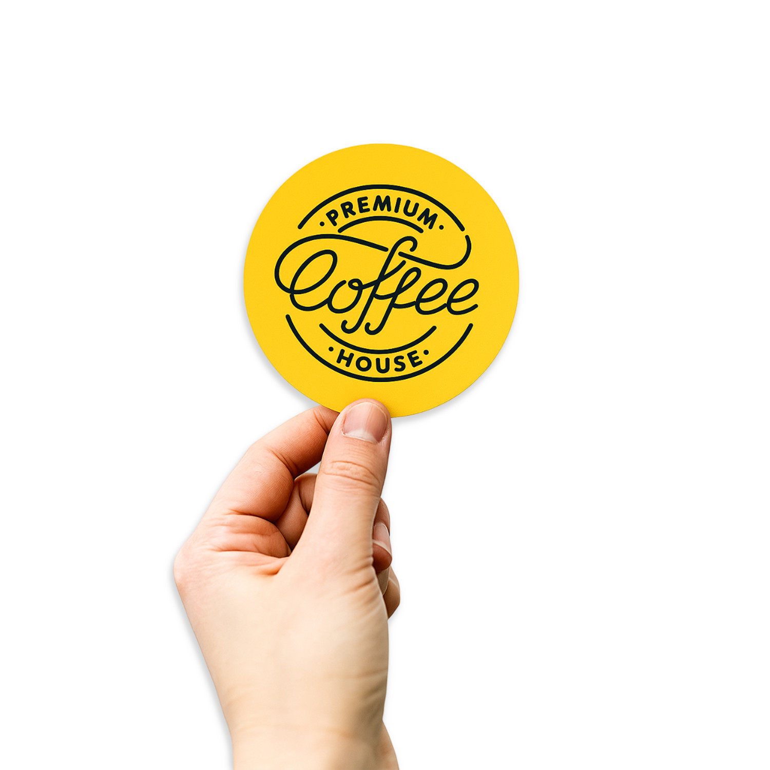 Your Logo Here Custom Vinyl Stickers – Waterproof Personalized Labels for Busine