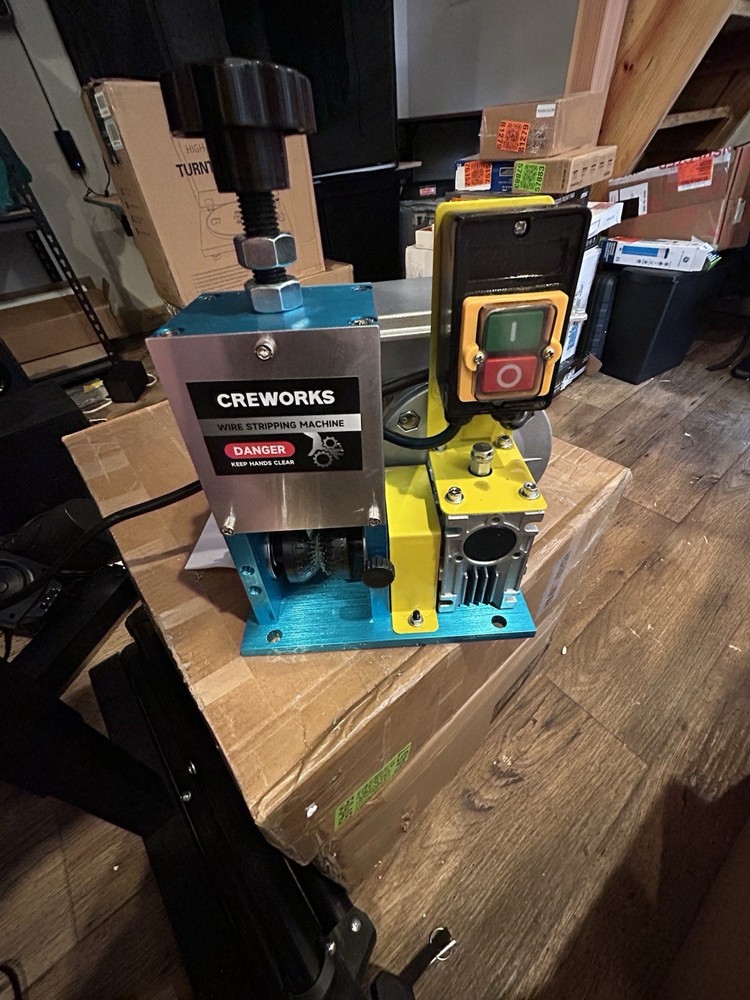 CREWORKS Electric Wire Stripper Machine, 0.06"-1" Automatic Wire Stripping