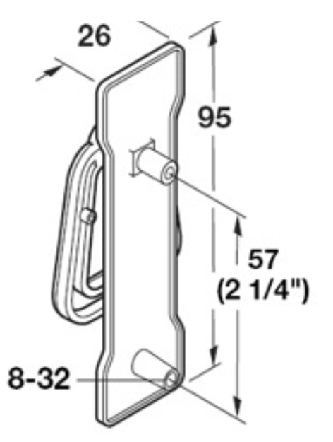 Matte Black Mission Bail Pull, Cabinet Handles and Drawer Pulls(Clearance)