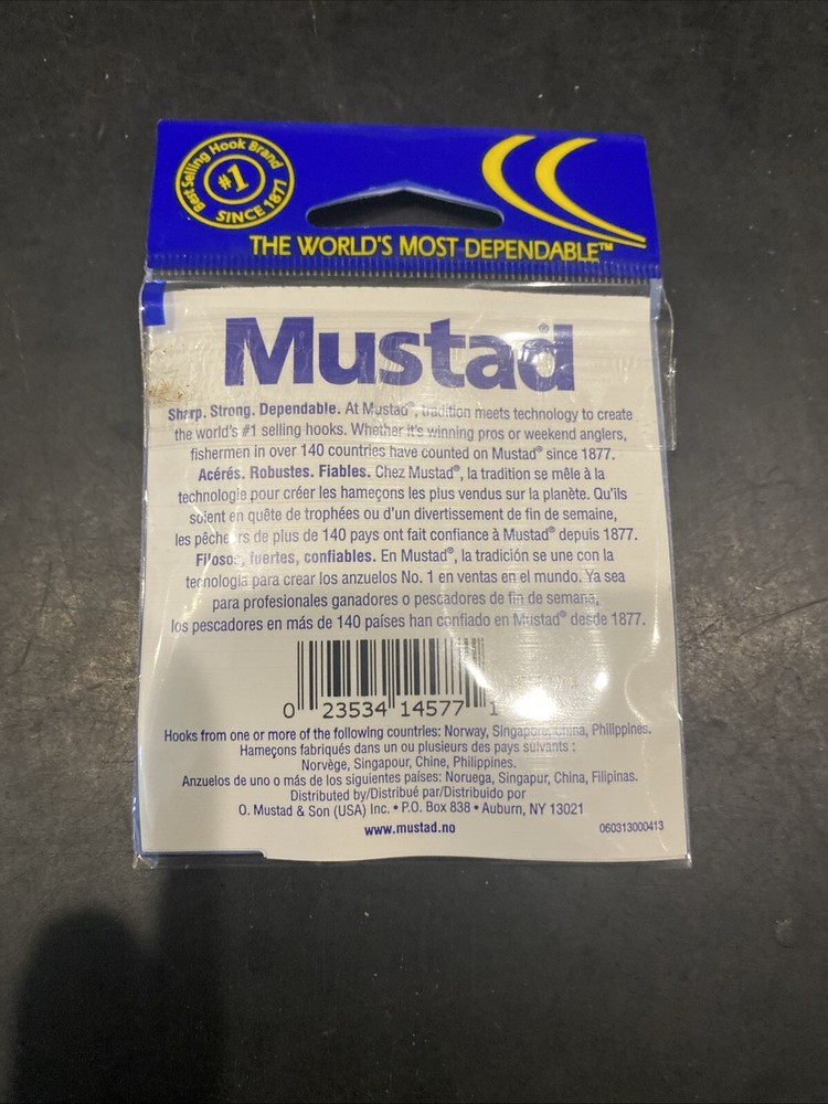 Mustad Ref 92671 Size 5/0 8 Per Pack