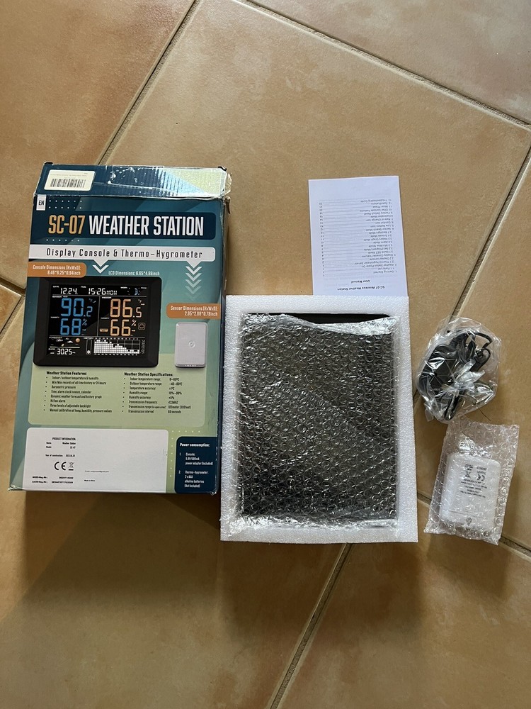 Sainlogic digital weather station clock