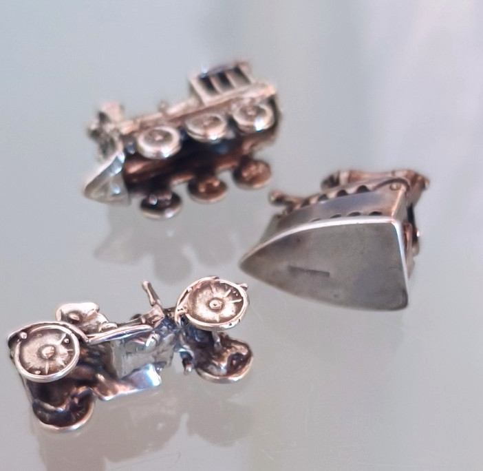 SILVER 800 Miniature Lot 3 Pieces
