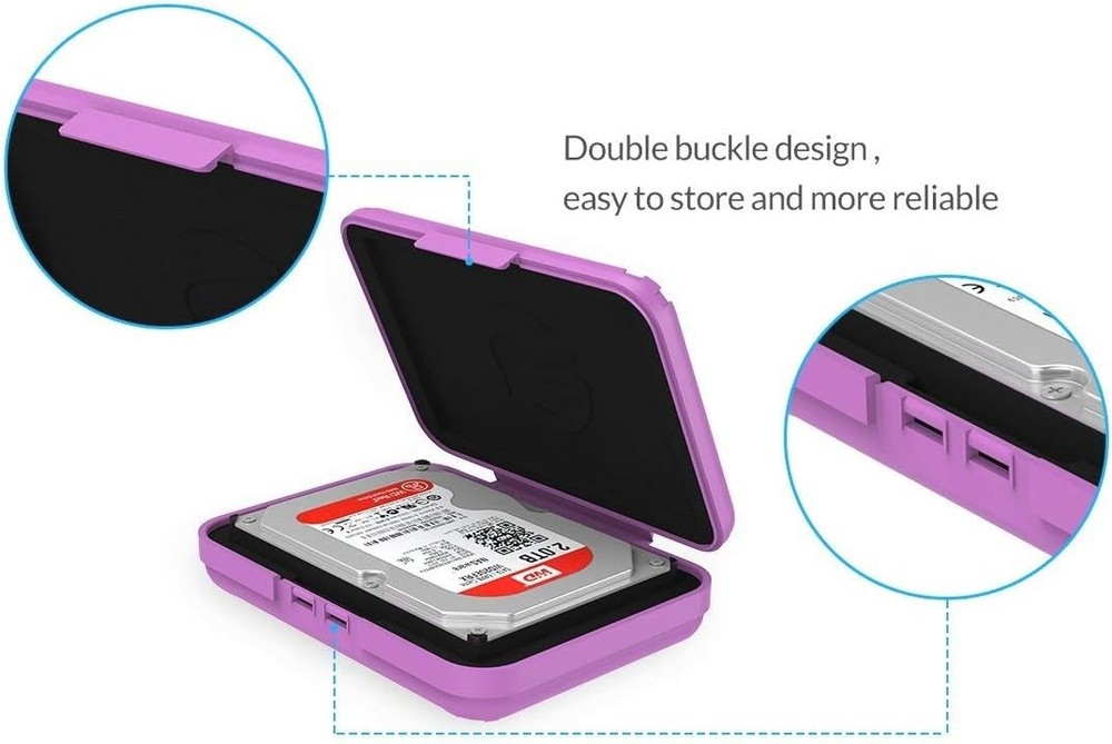 Protective 3.5" Hard Drive Case 5-Pack